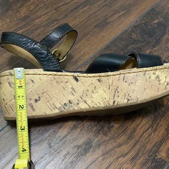 b.o.c Born black platform wedge sandal 7 / 38 - Picture 9 of 11